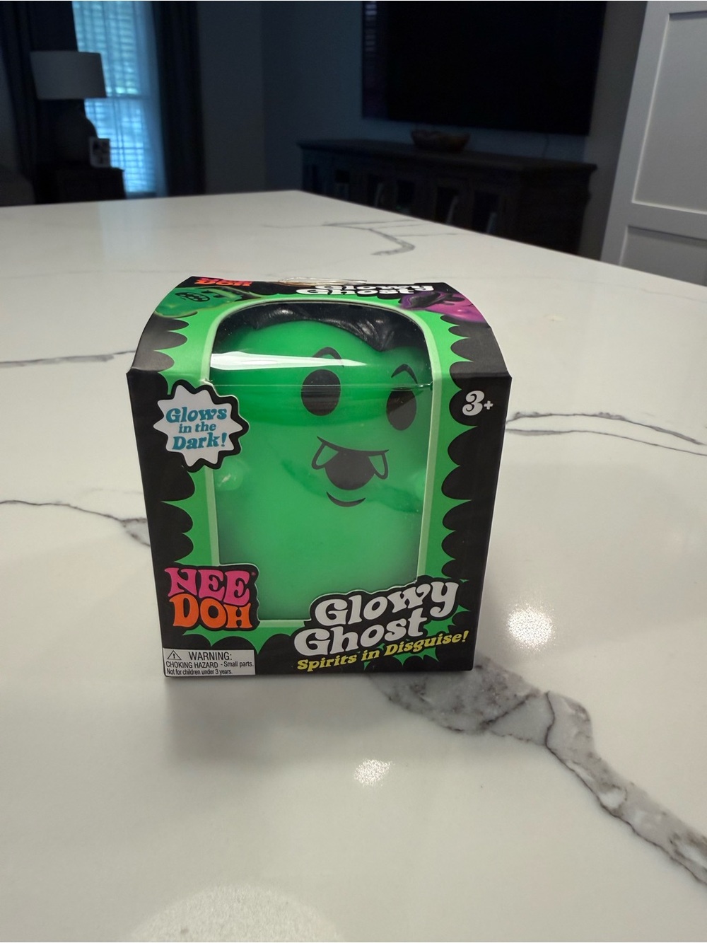 Glowy Ghost Kids vampire Needoh Toy - Green (Glows in the Dark)